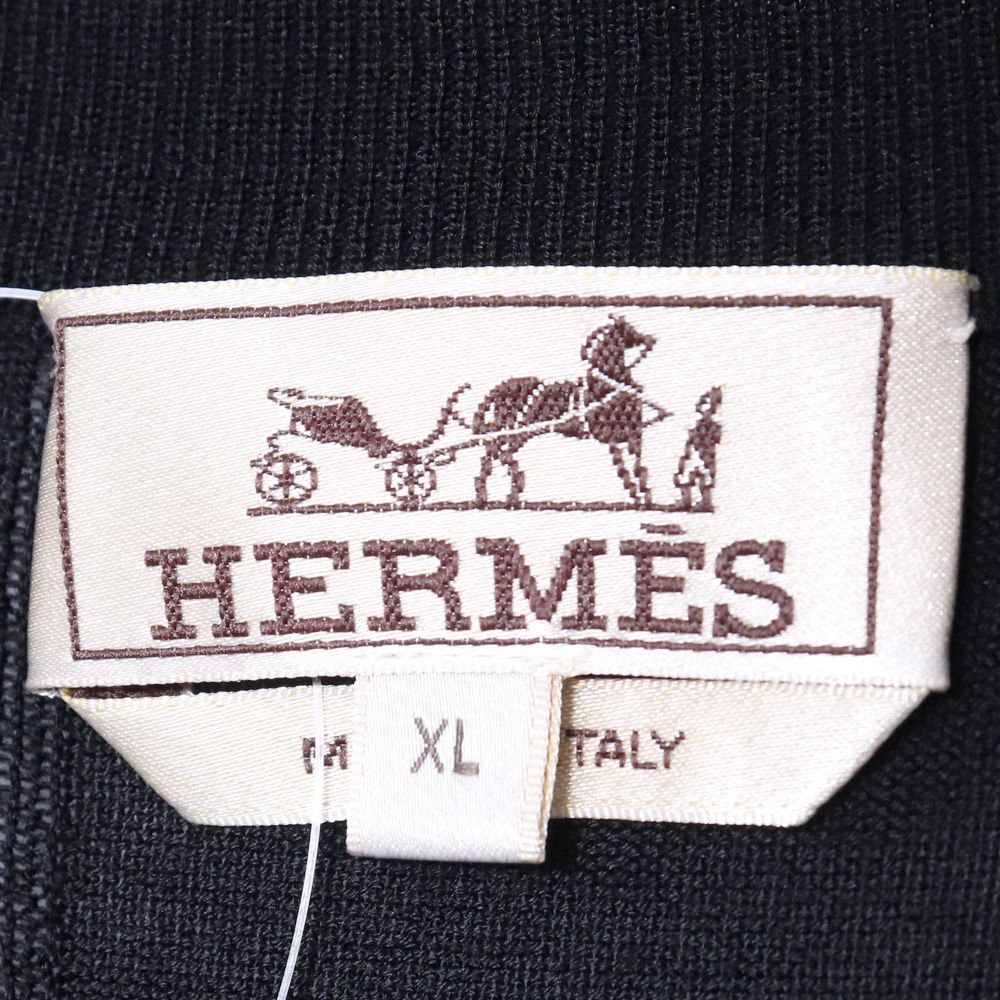 HERMES ラウンドネックセーター XLサイズ ブラック - メルカリ