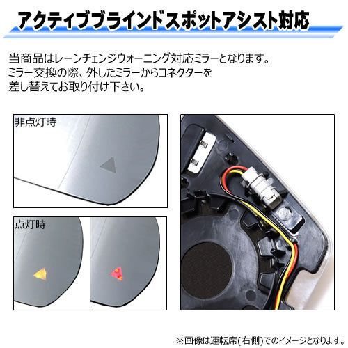 ドアミラー レンズ メルセデス ベンツ Eクラス W213 S213 W238 C238 A238 アクティブブラインドスポットアシスト 対応  【社外品 運転席側 右側 純正交換型 BSM Mercedes Benz 電動ヒーター付 ミラーレンズ 修理 交換】 - メルカリ