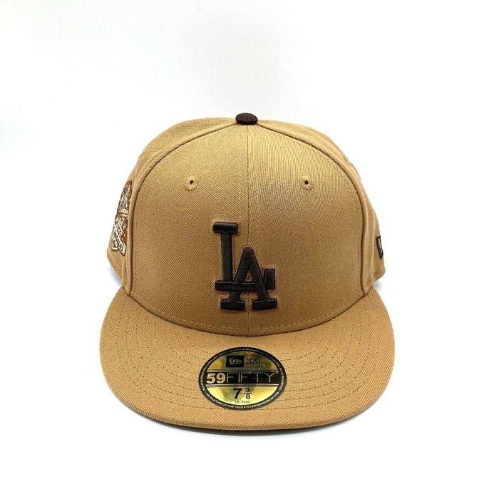 59FIFTYロサンゼルス・ドジャース 7 3/8 海外限定】 ドジャース 59FIFTY レザー ブラック キャップ 7 3/8