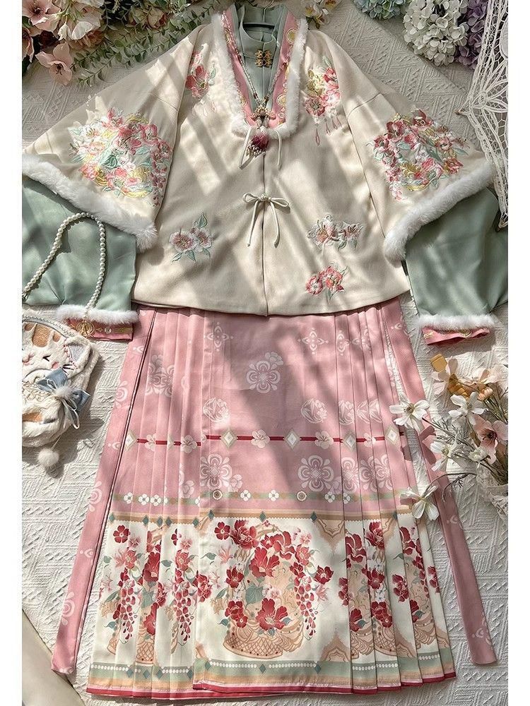 HF-267 漢服 コスプレ ワンピース 唐装 仙女服 中華風 コスプレ衣装 刺繍 可愛 民族風 制服 女装 舞台衣装 キャラクター衣装 学園祭 文化祭 雰囲気 お呼ばれ イベント 大人 舞台 新年会