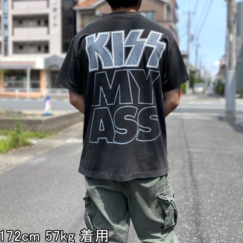 キッス Tシャツ 半袖 KISS バンドTシャツ KISS MY ASS メンズ M 相当