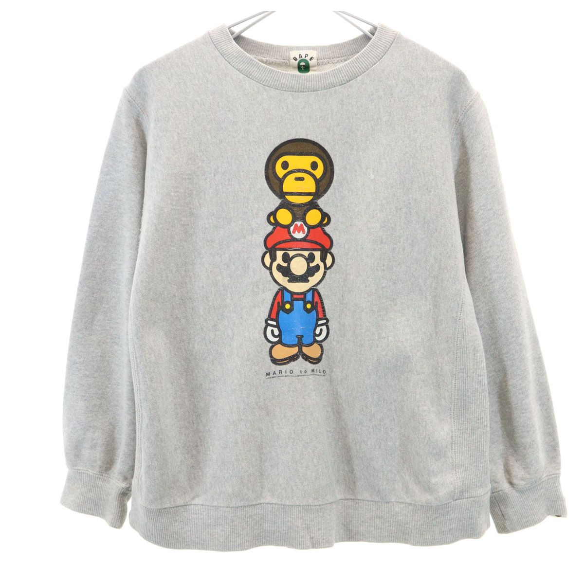 トップス BAPE マイロ 長袖スウェット a bathing ape