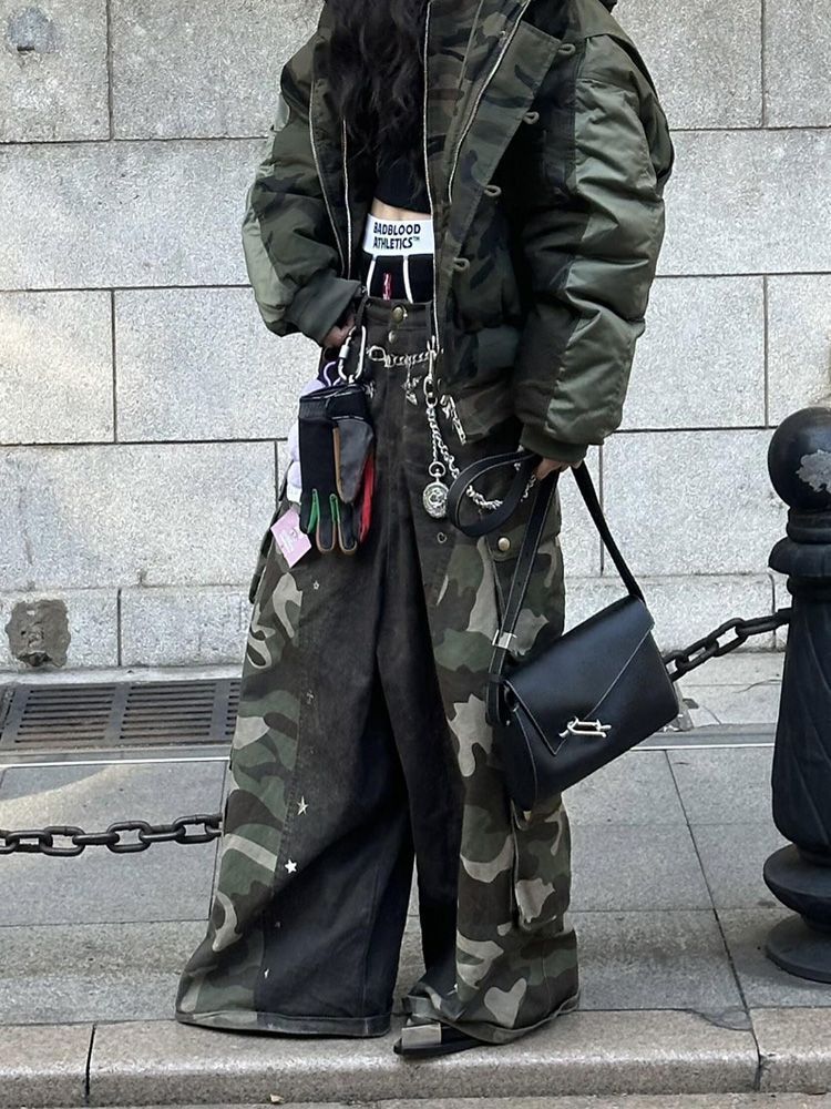 00s グランジ フレアパンツ y2k Archive フレアデニム opium y2k