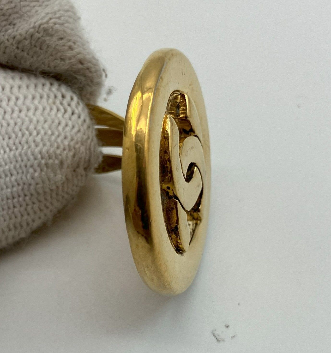 CHANEL シャネル イヤリング 片耳のみ CCロゴ ラウンド ゴールドトーン 直径約2.85cm フランス製 CHANEL シャネル イヤリング 片耳のみ CCロゴ ラウンド ゴールドトーン