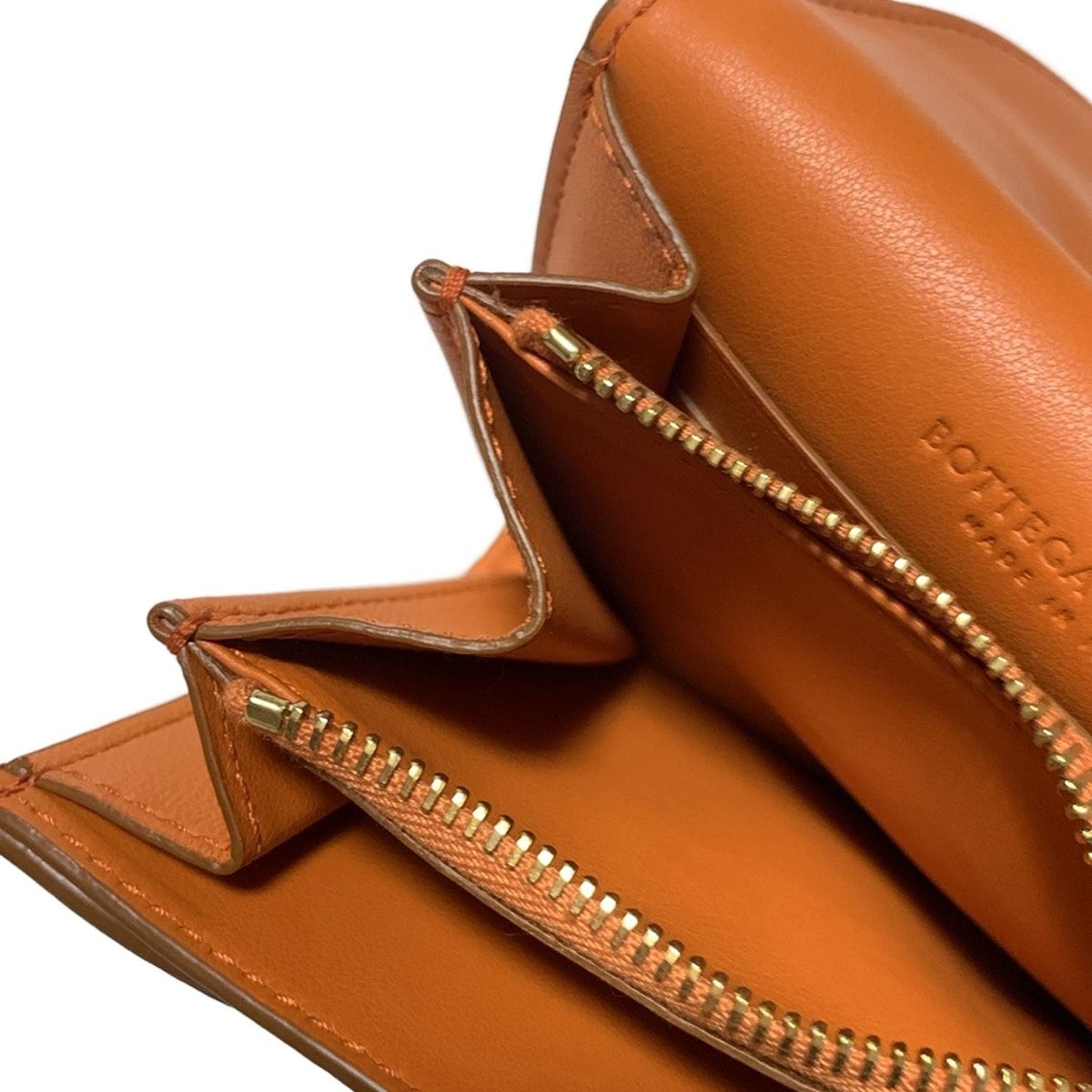 Bottega Venetaボッテガ 2つ折り財布 ブラウン イントレチャート