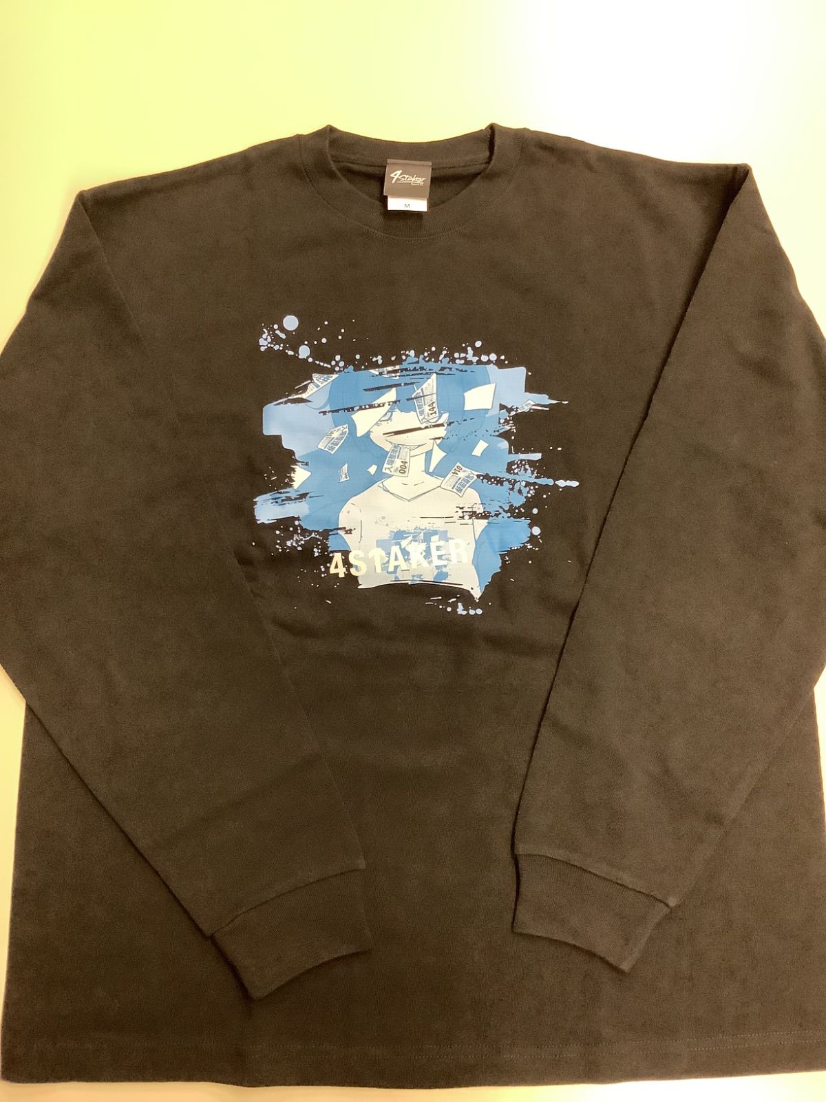 4Staker ロングTシャツ(入場整理券ロゴ) 黒 スロパチステーション L XL 