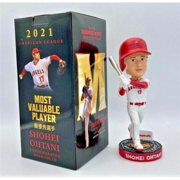 て*つ様 ⭕球場配布品⭕大谷翔平 2021年MVP最優秀選手賞記念 ボブルヘッド □球場配布品□ 大谷翔平 2021年MVP最優秀選手賞記念