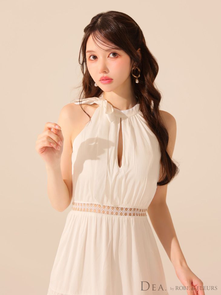 D.E.A. by ROBE de FLEURS ホワイト ドレス S