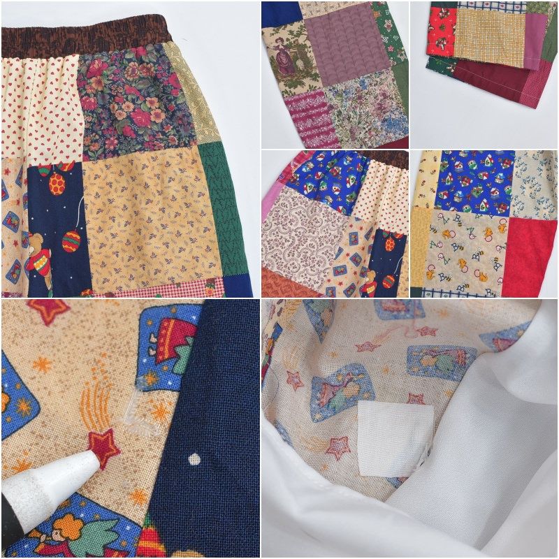 Remake リメイク ハンドメイド テキスタイル パッチワーク キルト  