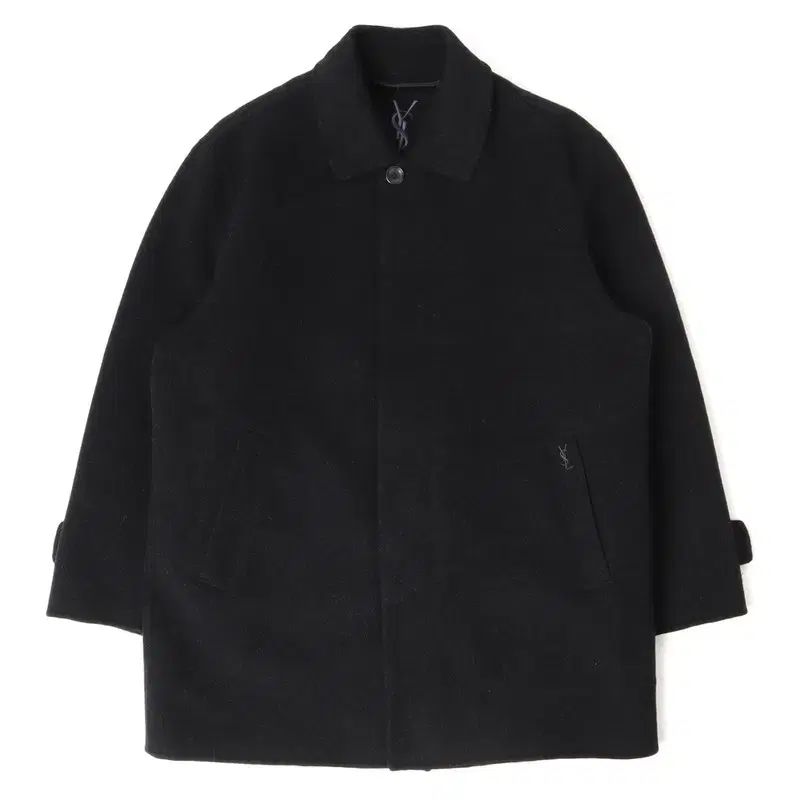 イヴ サンローラン プル オム カシミア ウール ハーフ コート