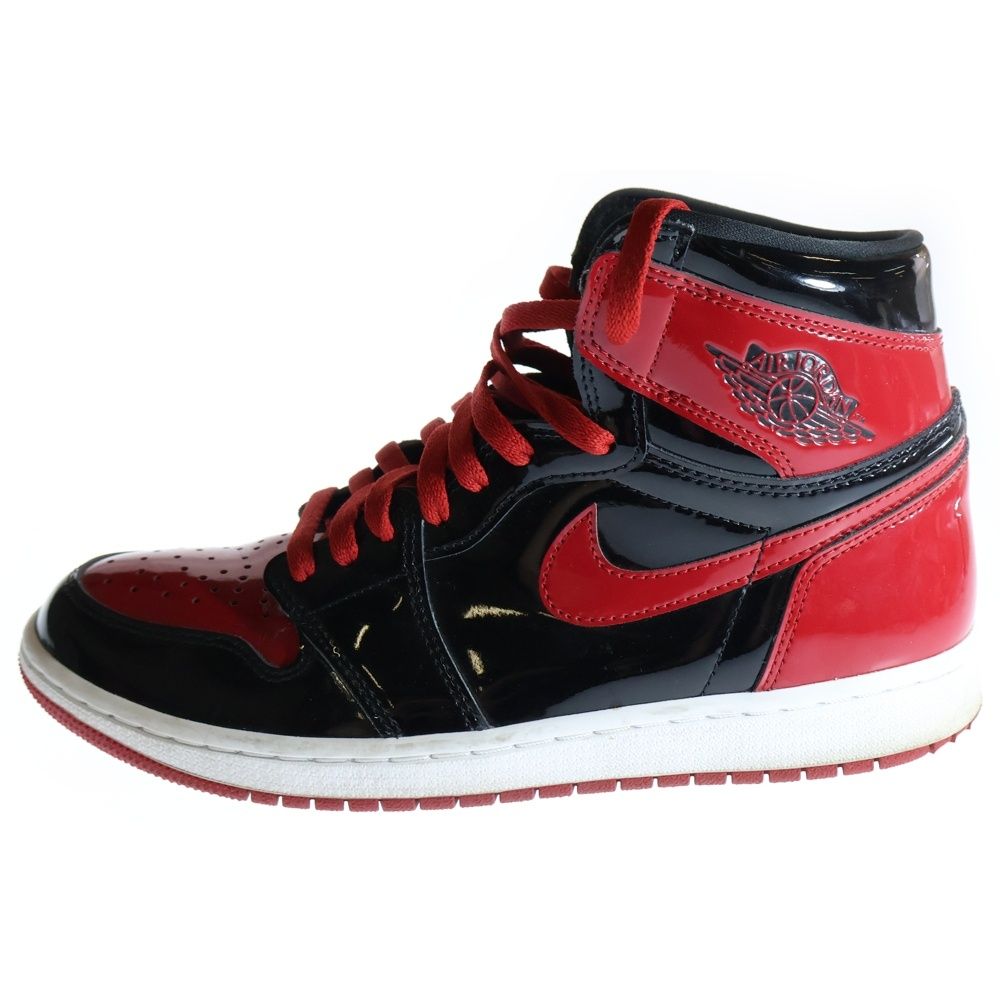 NIKE (ナイキ) AIR JORDAN 1 RETRO HIGH OG BRED PATENT 555088