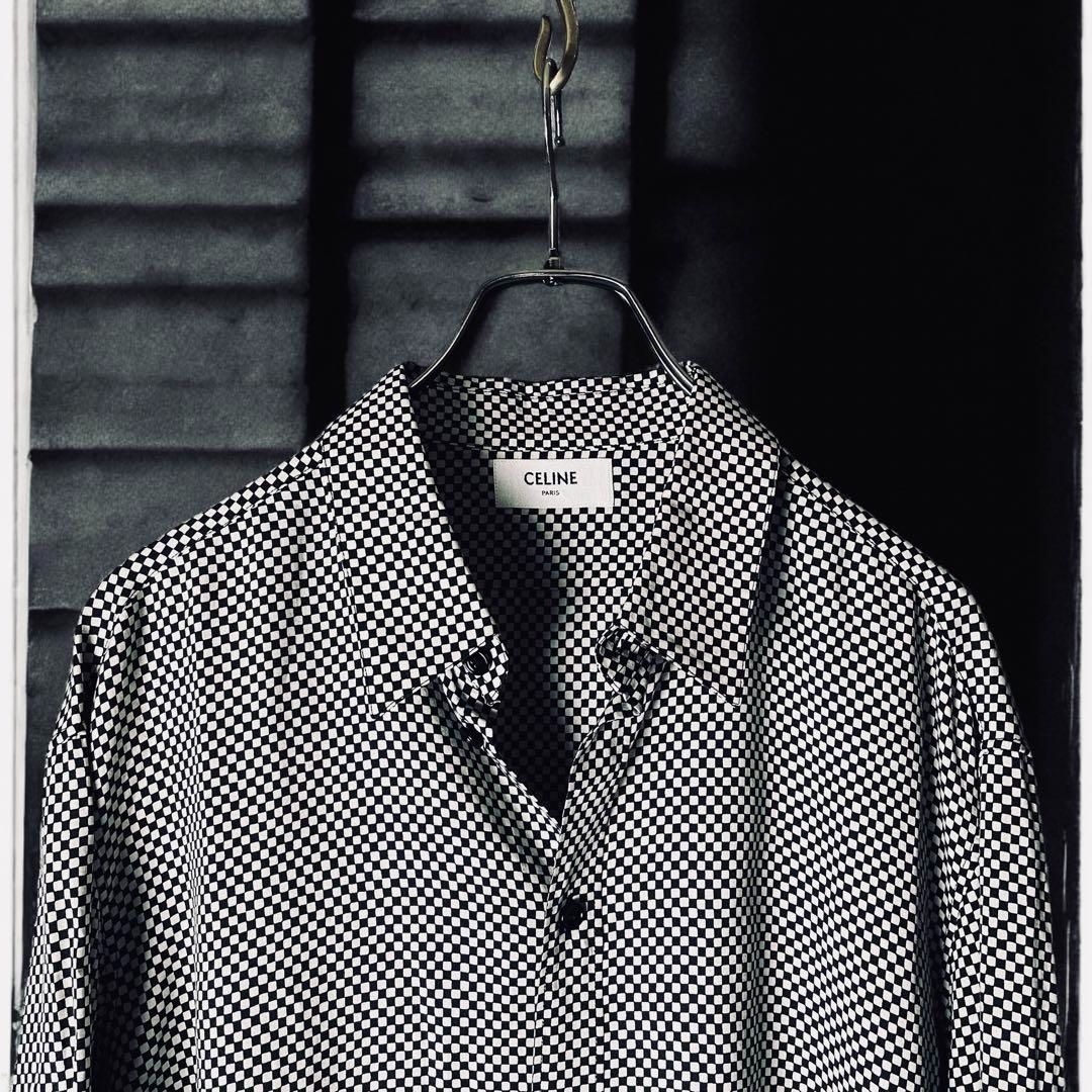 トップス CELINE by Hedi Block Check Pattern shirt CELINE by Hedi Block Check Pattern shirt - メルカリ