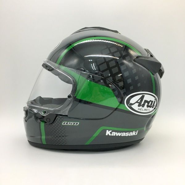 Arai VECTOR-X TAKEOFF Kawasaki限定カラー ベクターエックス テイクオフ ヘルメット Mサイズ グレー系 アライ カワサキ  バイクDF12909□ - メルカリ