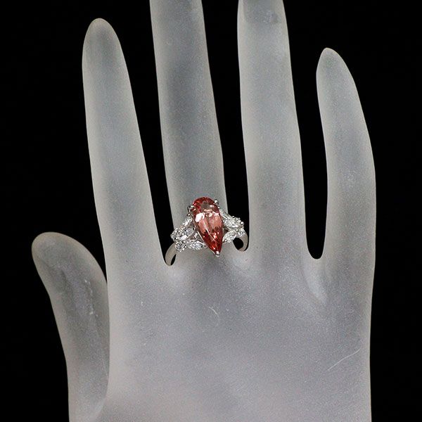 インペリアルトパーズダイヤモンドリング　pt900 12号 楽天市場】インペリアルトパーズ 0.42ct リング 12号 PT900