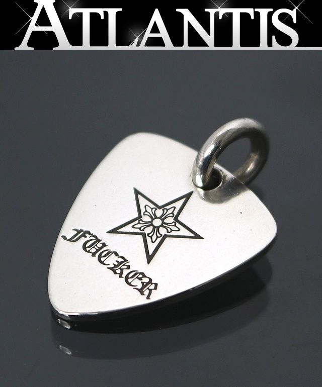 CHROME HEARTS 銀座店 クロムハーツ ギターピック ペンダント スターファッカー メンズ シルバー SV925 100719