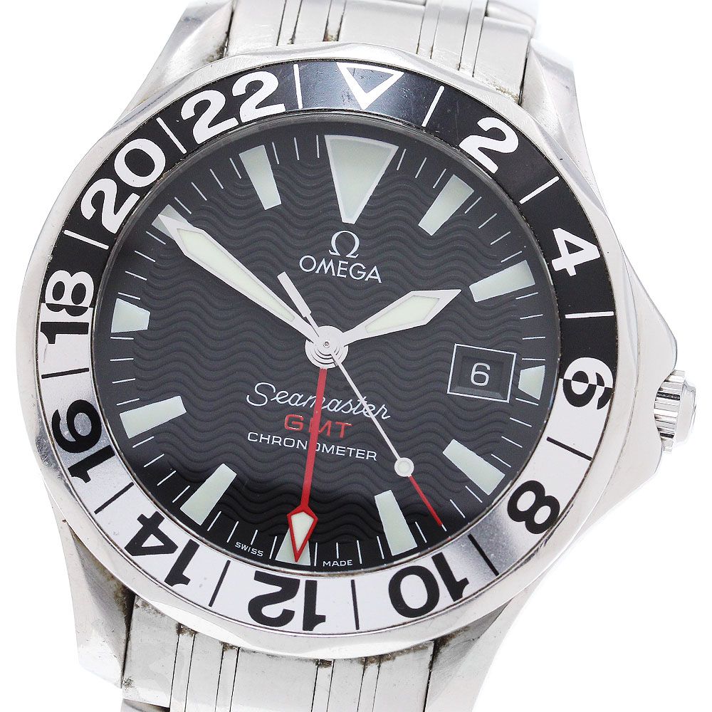 オメガ OMEGA 2534.50 シーマスター300 50周年記念モデル GMT 自動巻き メンズ_848838