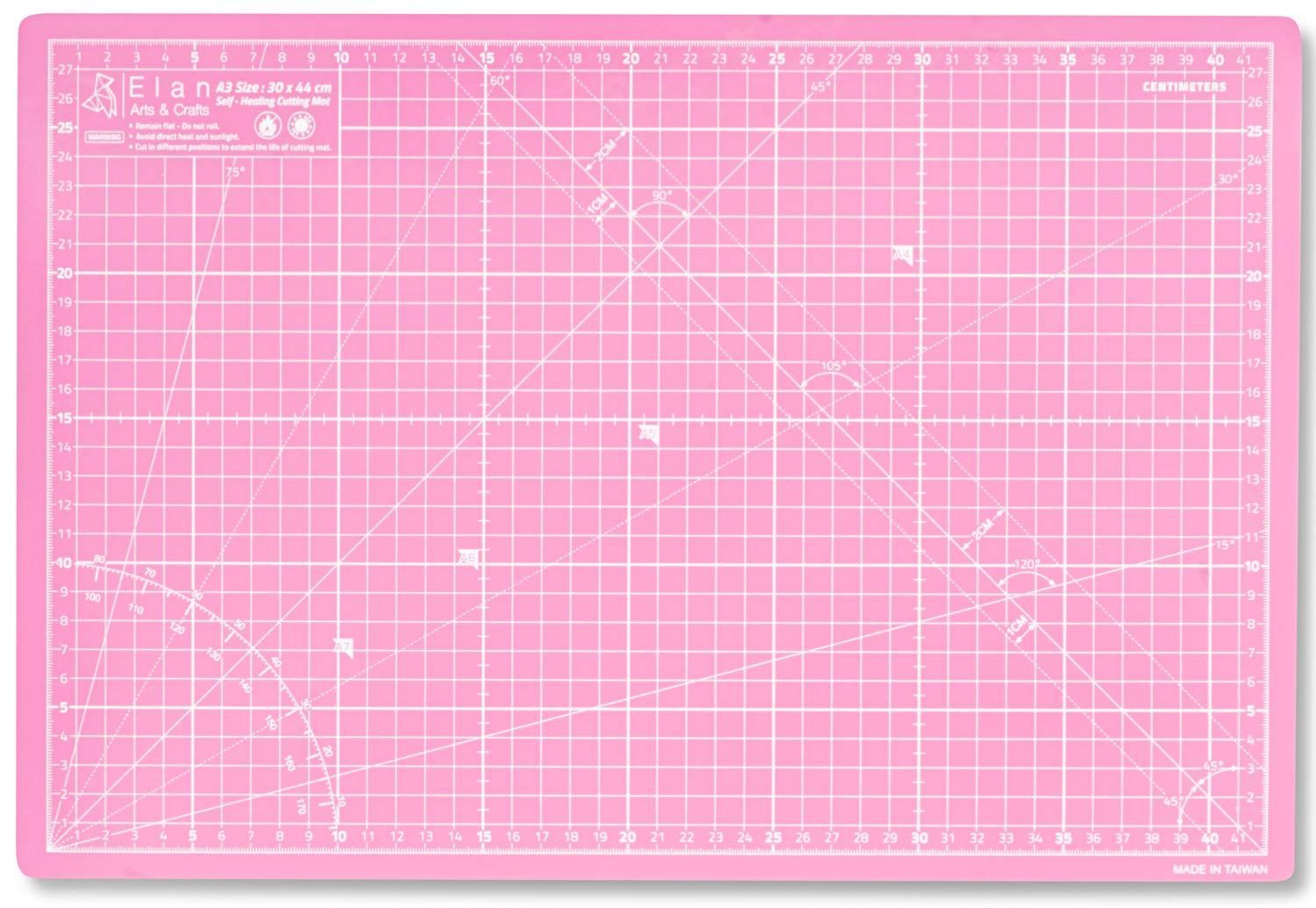 商品 カッティングマット ピンクパープル 30cm x 家庭用 44 A3 業務用 両面仕様 手芸用品 カッティングマット カッターマット Elan