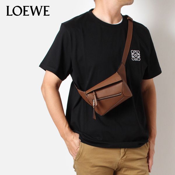 24SSモデル ロエベ LOEWE  メンズ PUZZLE BELT BAG MINI パズル バムバッグ ミニ【TAN】 B510EB1X03  2530/【2024SS】m-bag