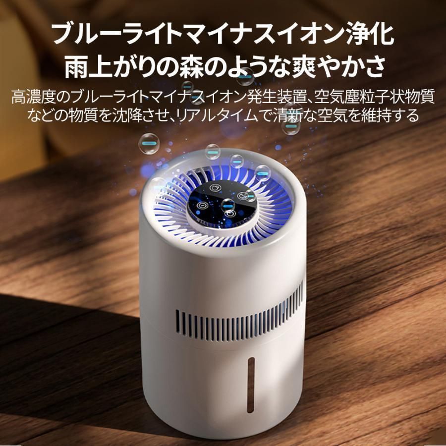 Dreo 加湿器 小型 卓上 大容量 4L 上から給水 静音 Dreo 加湿器 小型