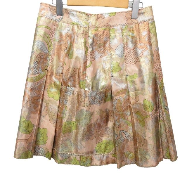 ボッテガヴェネタ BOTTEGA VENETA 美品 プリーツスカート フレア  