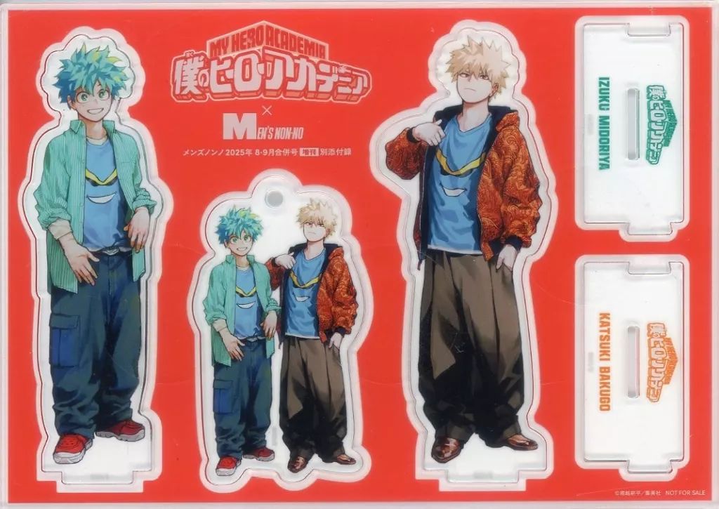 中古】グッズセット 緑谷出久＆爆豪勝己 アクリルスタンド＆アクリル