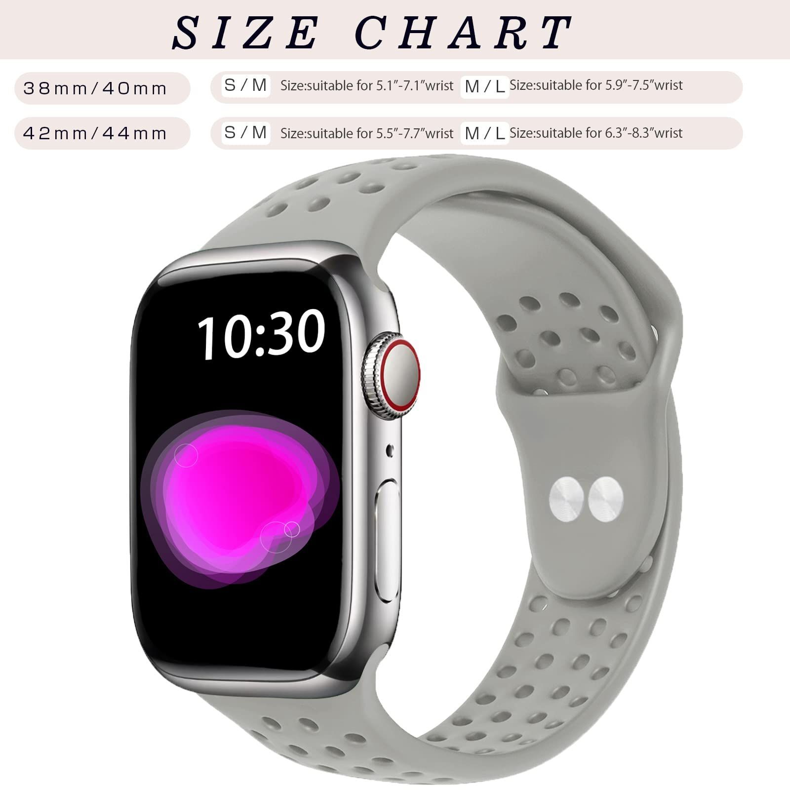 Apple Watch バンド シリコン 38mm 40mm 41mm