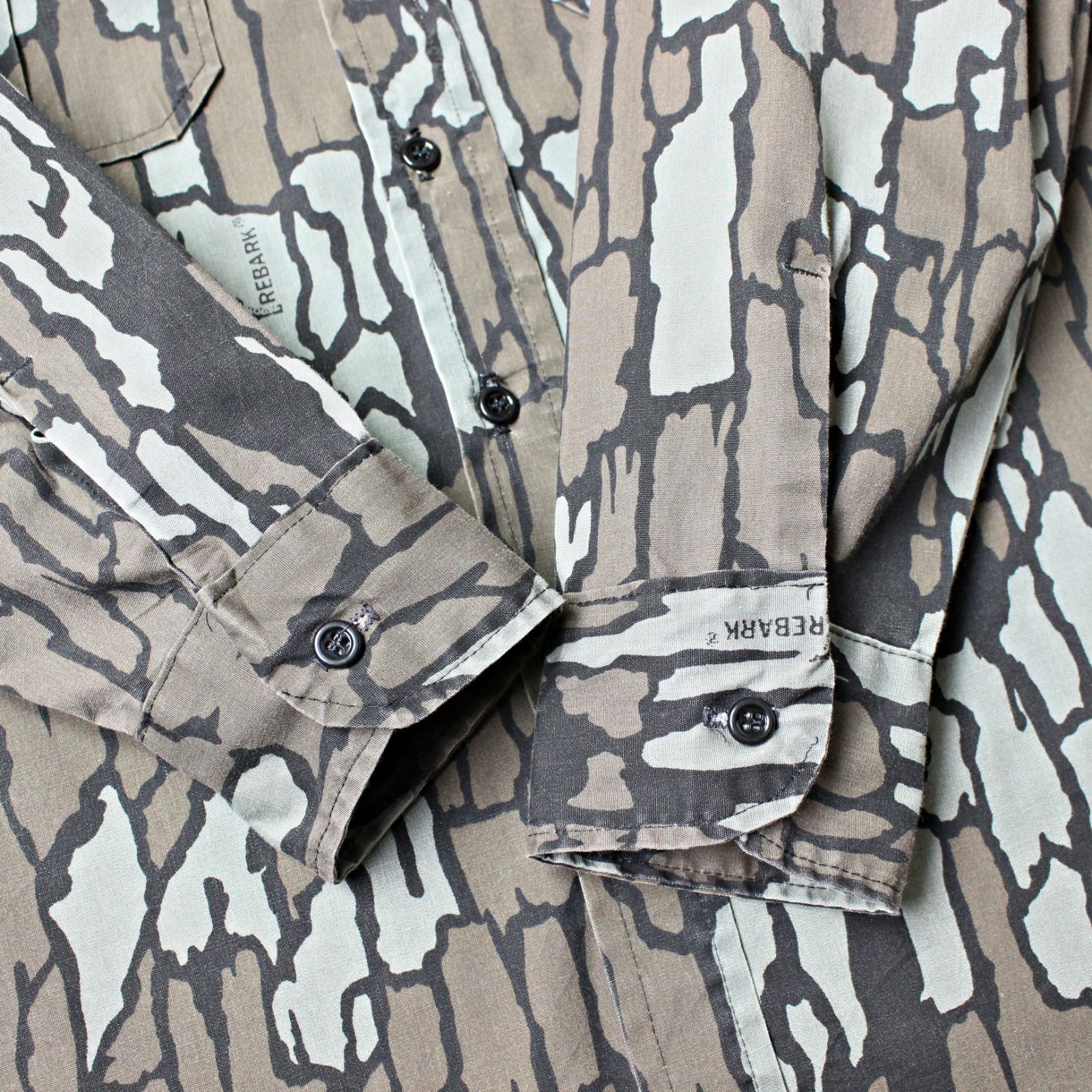 80s USA製 DUCK BAY TREBARK CAMO 迷彩柄 長袖シャツ