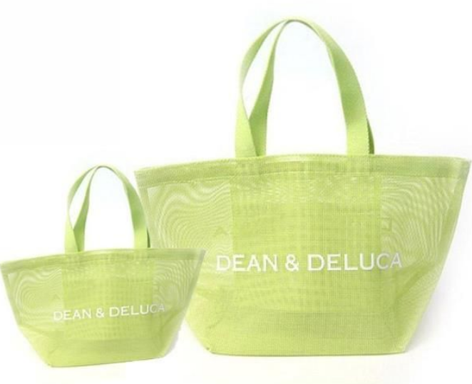 限定2点セット DEAN＆DELUCA ディーン＆デルーカ 夏限定 メッシュ トートバッグ S/Lサイズピンク シーグリーン 海 プール お盆 人気 旅行 送料無料