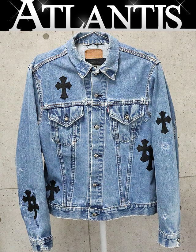 銀座店 クロムハーツ 新品 リーバイス デニムジャケット 86309