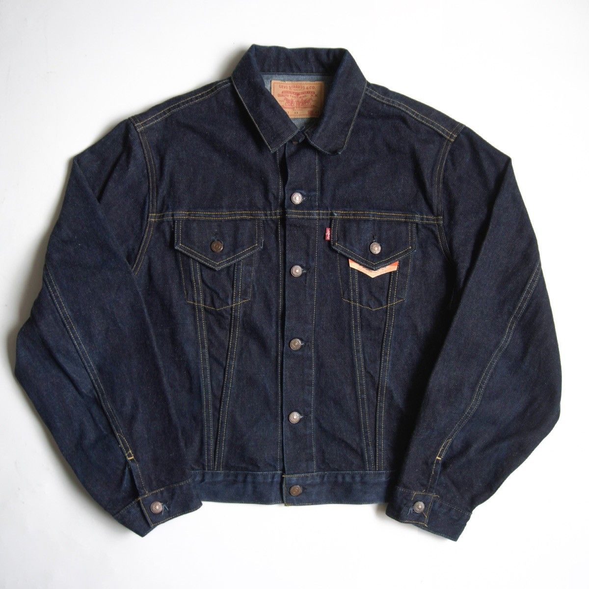 濃紺|バレンシア製 LEVI S 557XX ビッグE デニムジャケット 44 サード リーバイス ボタン裏555 アメリカ製 25100664