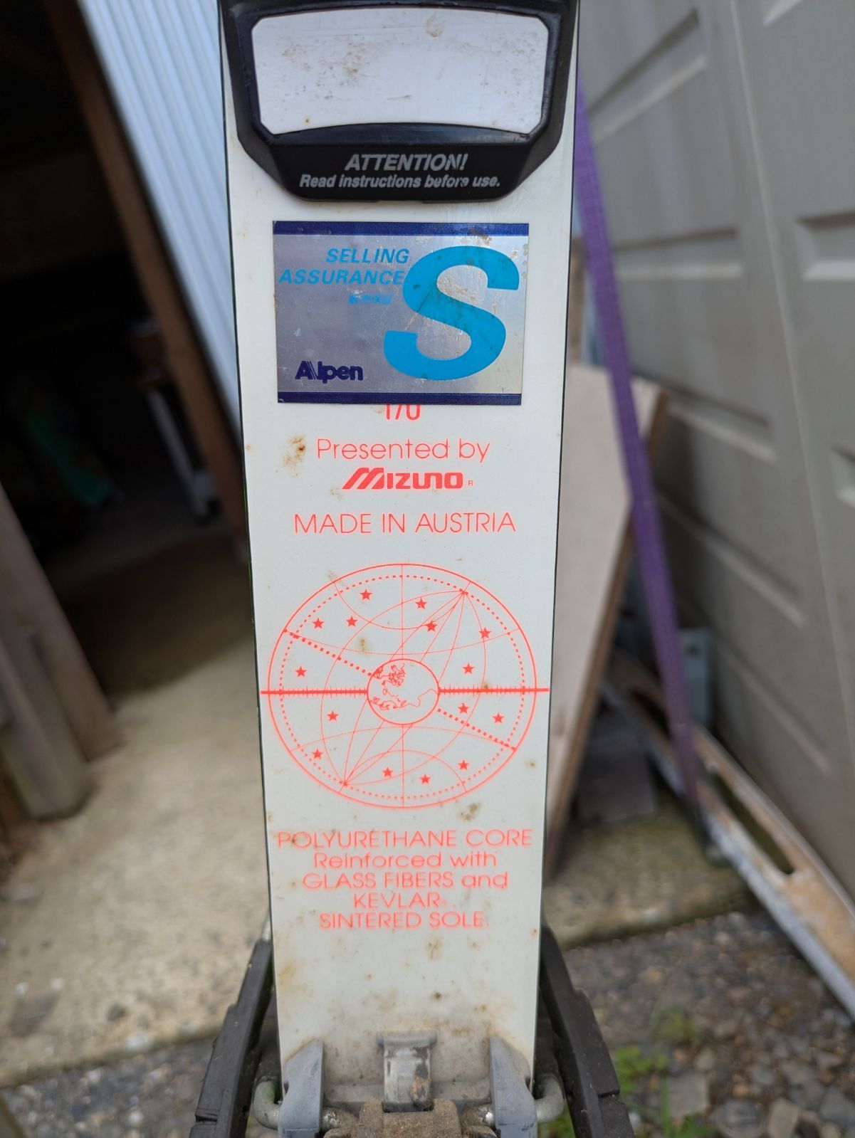  品 ミズノ製のビンテージスキー板 板 スキー