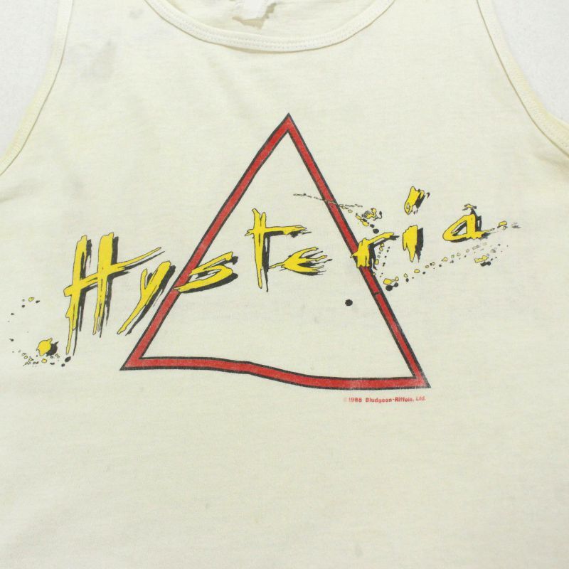80s vintage デフレパード Def Leppard タンクトップ Hysteria バンド 