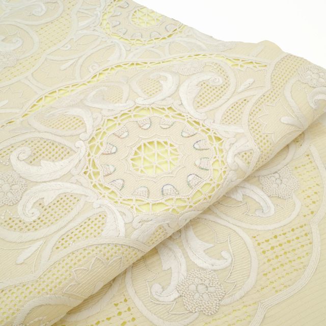 唐花模様 白花 金糸 ベージュカラー 袋帯 着物 124a p 袋帯 | 着物