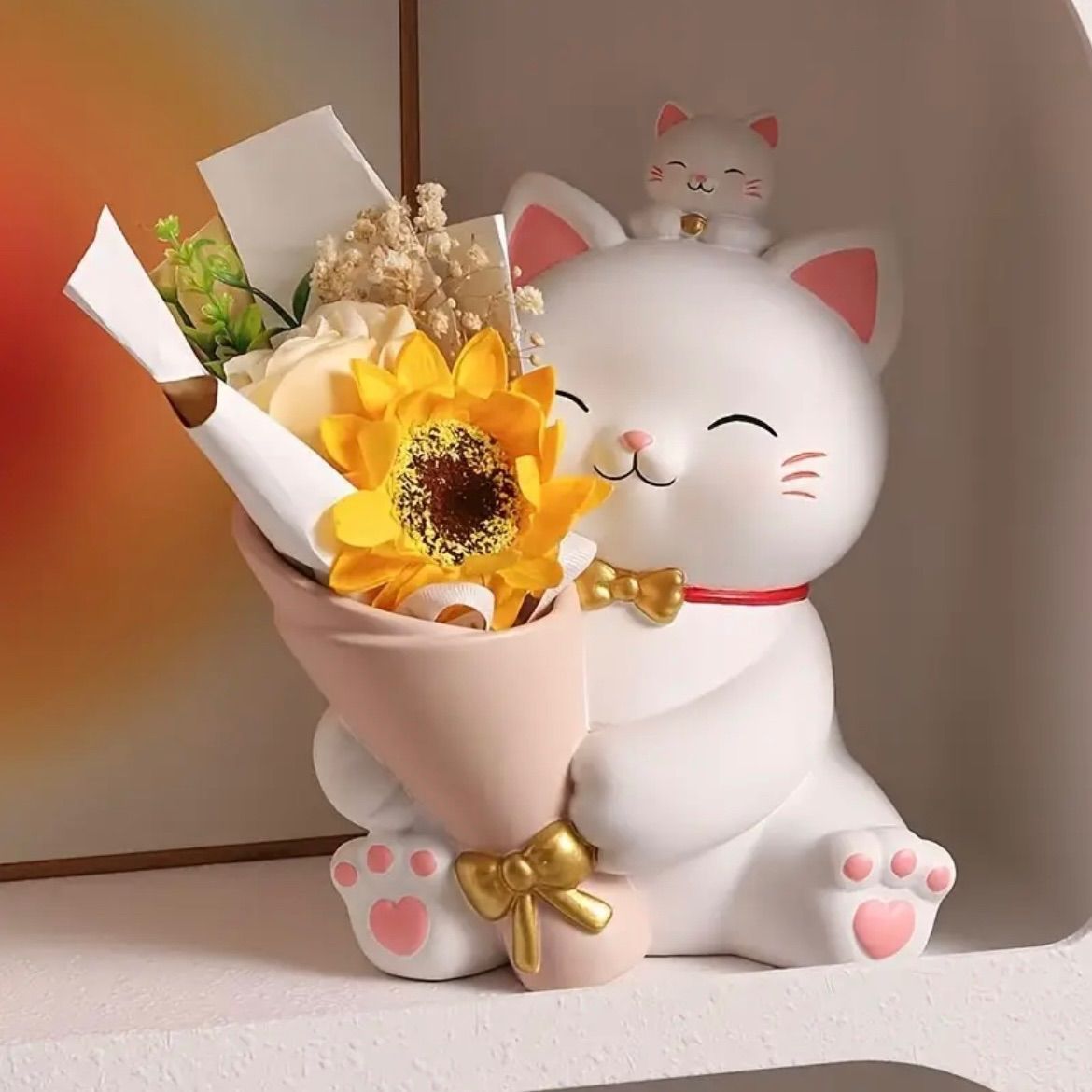 北欧の招き猫のデスク、リビングのワイン棚の置物 【公式通販】