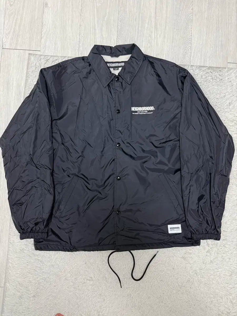 XL ) ご近所 25ss ボア コーチジャケット 襟ボア ジャケット 名前