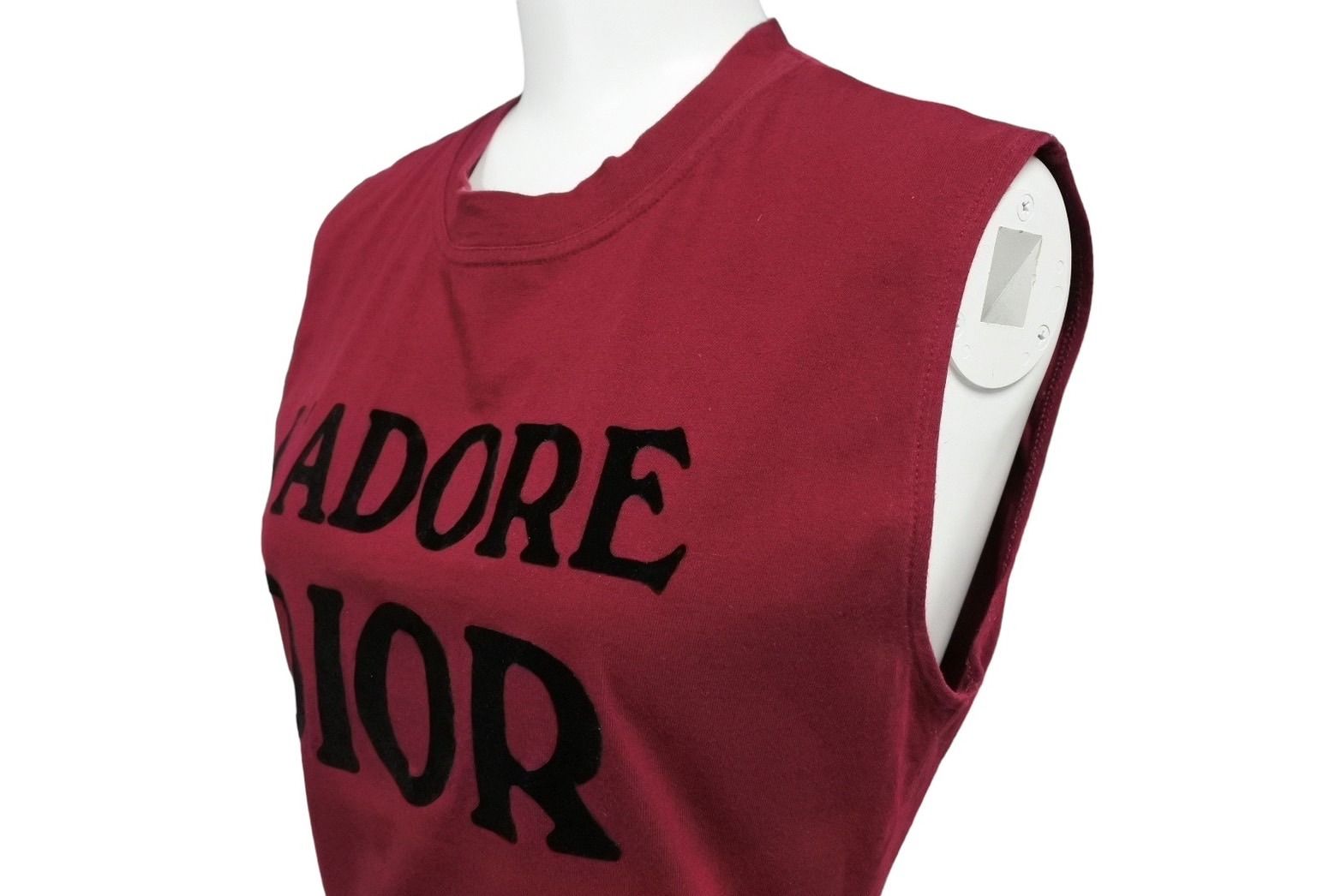 Christian Dior ノースリーブTシャツ 38 バーガンディ