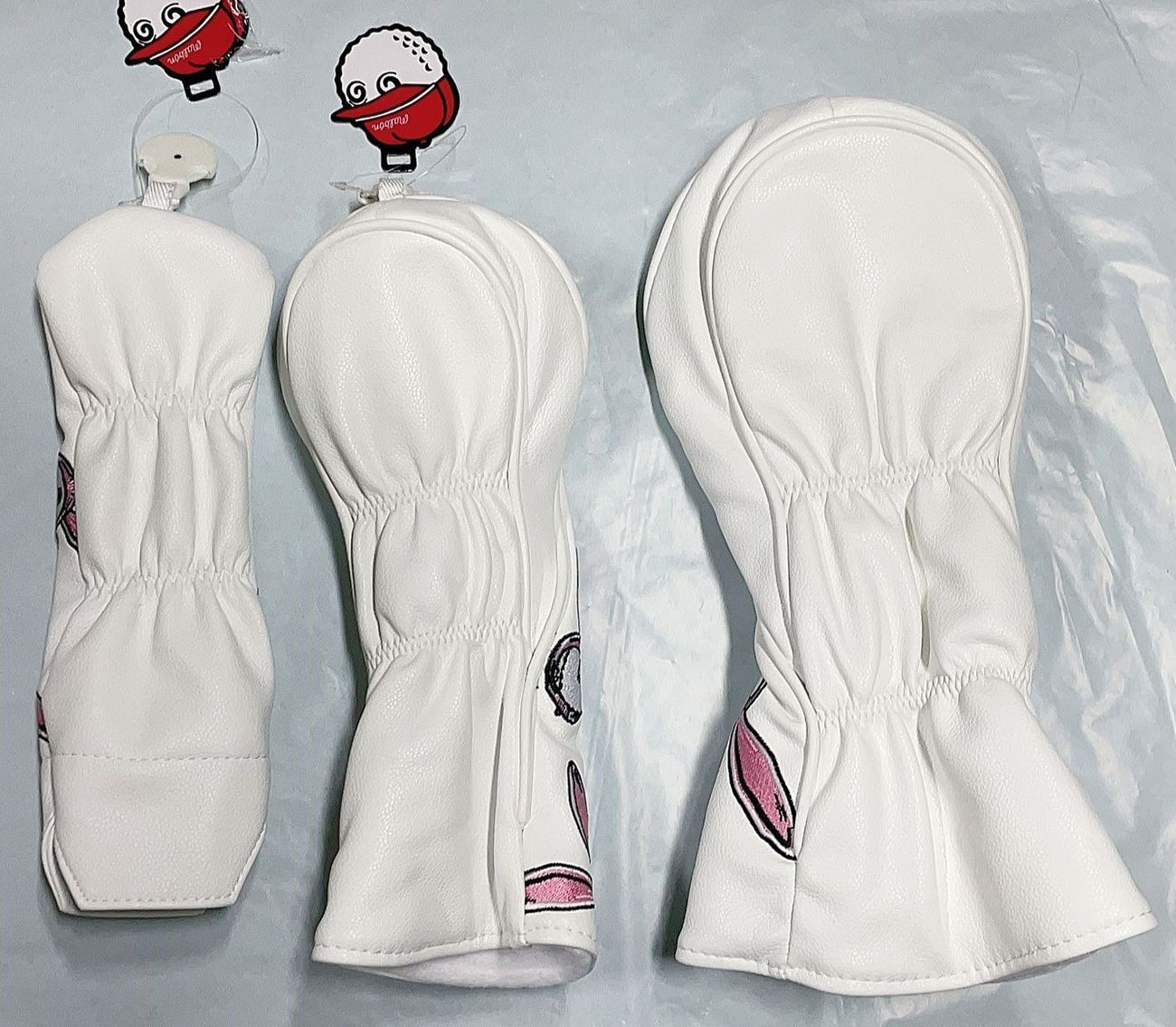 Malbon ウサギデザイン ゴルフヘッドカバーセット Malbon ウサギデザイン ゴルフヘッドカバーセット