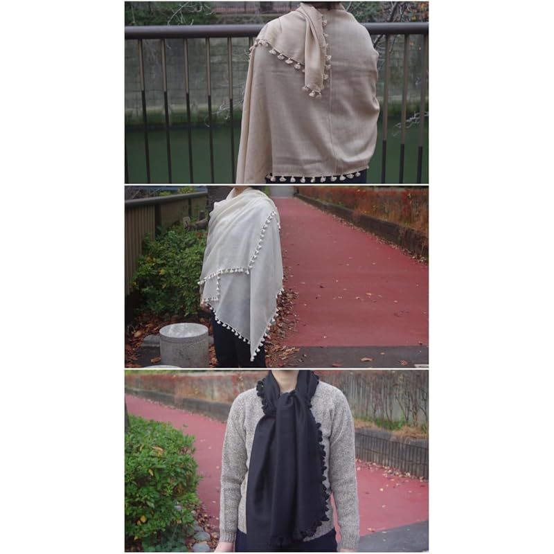 彡ポンポン ストール