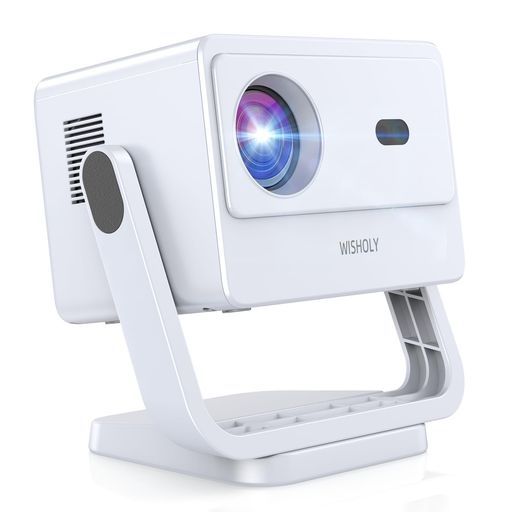 WISHOLYプロジェクター家庭用 令和7年7月新登場!180°回転-知能自動台形補正 プロジェクター小型18000LM1080PWi-Fi6Bluetooth5.4プロジェクター天井HiFiスピーカー内蔵ホームプロジェクター