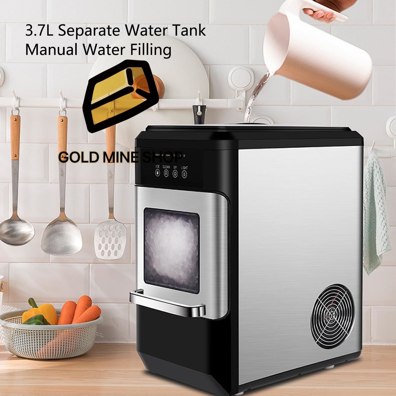 ポータブル製氷機 アイススクープとバスケット付き低騒音