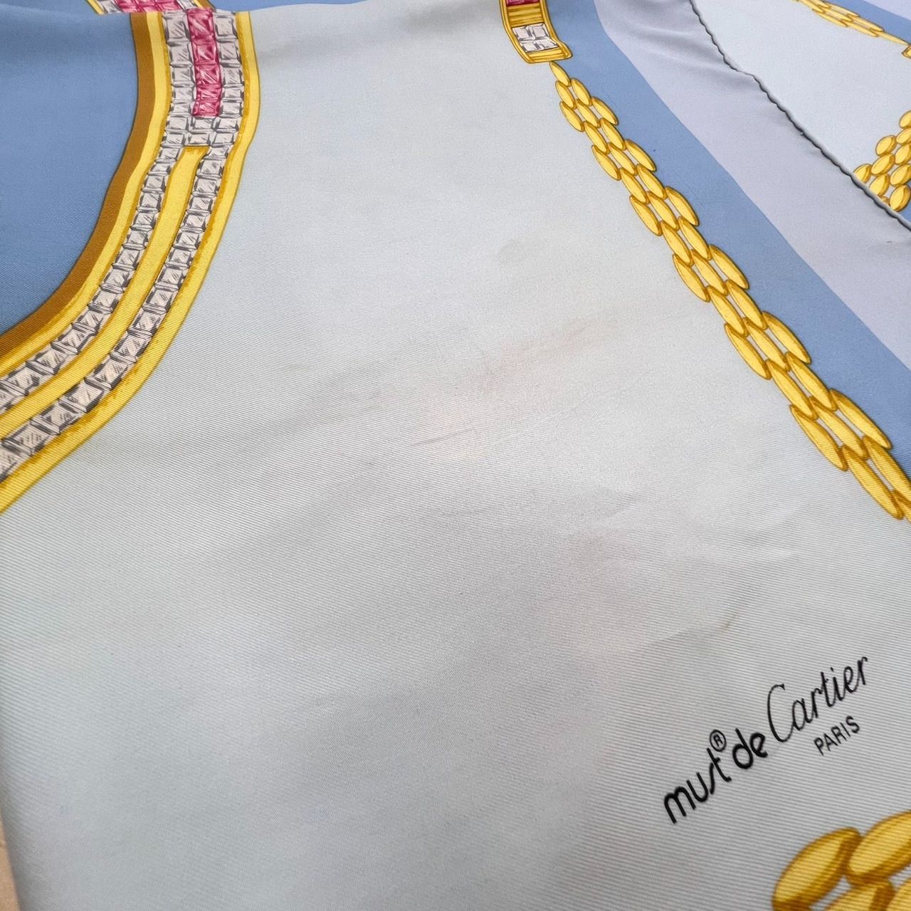 カルティエ ロゴスカーフ シルク Cartier - Cartier カルティエ マストドゥカルティエ シルク