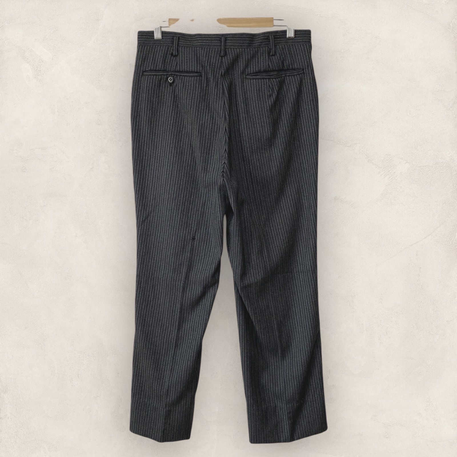 ジャパンヴィンテージ ストライプ スラックス グレー 黒 JAPAN VINTAGE