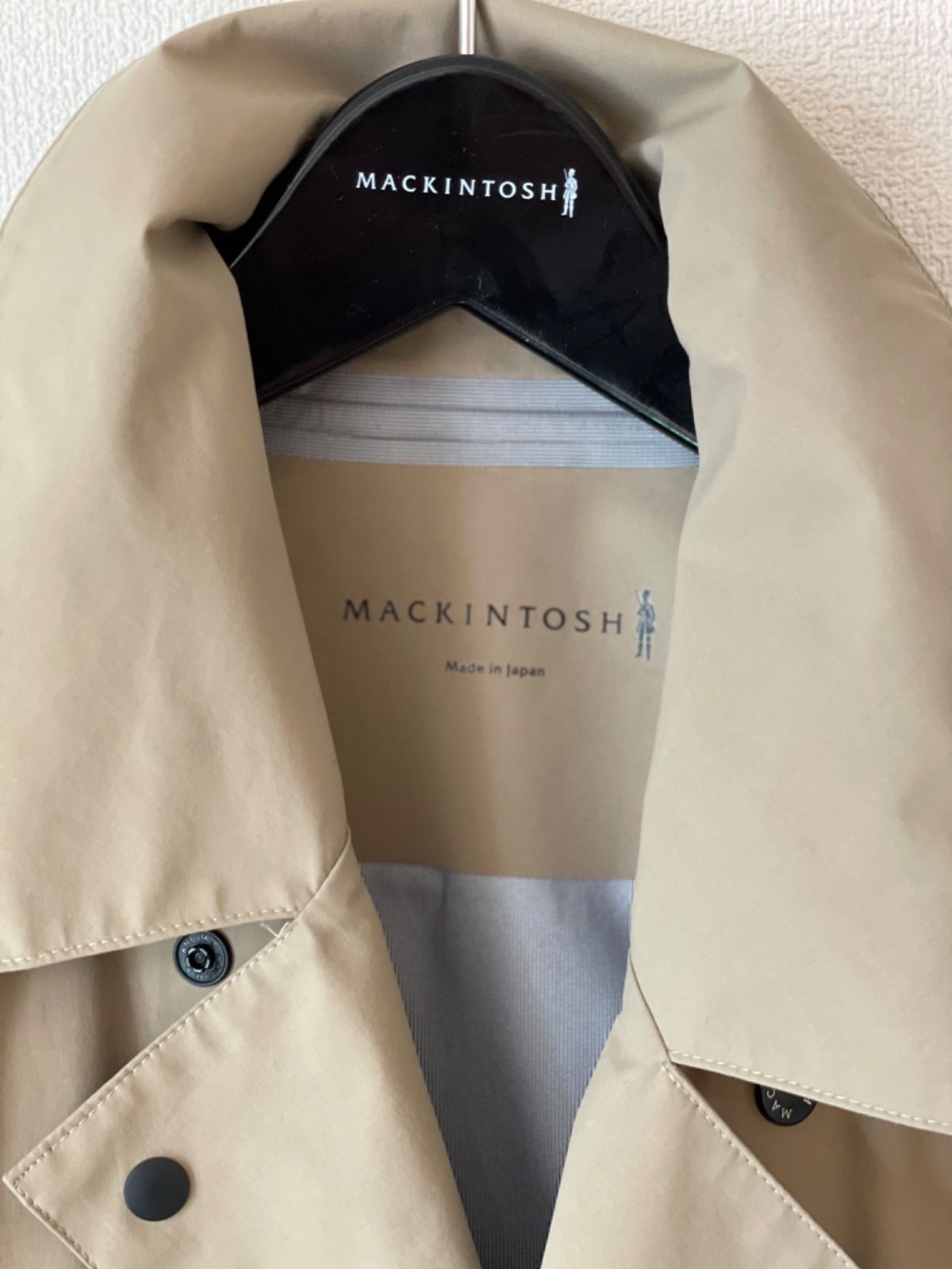 美品 MACKINTOSH マイクロ リップストップナイロン トレンチコート MACKINTOSH ナイロントレンチ 美品 MACKINTOSH マイクロ リップス