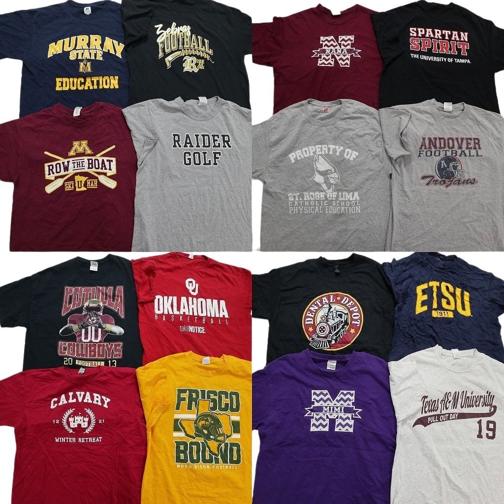 メンズ ファッション 古着卸 まとめ売り カレッジ風 半袖Tシャツ メンズ ファッション 古着卸 まとめ売り カレッジ風 半袖Tシャツ