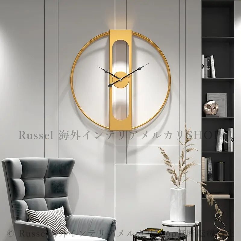 【おむさん専用】 壁掛け 時計 ウォールクロック 静音 サイレント おしゃれ 丸い モダン