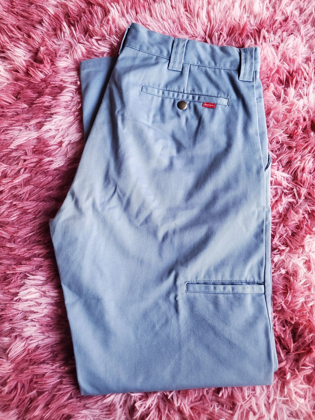 【 SUPREME / シュプリーム 】ワークパンツ / チノパンツ スモークブルー size 30