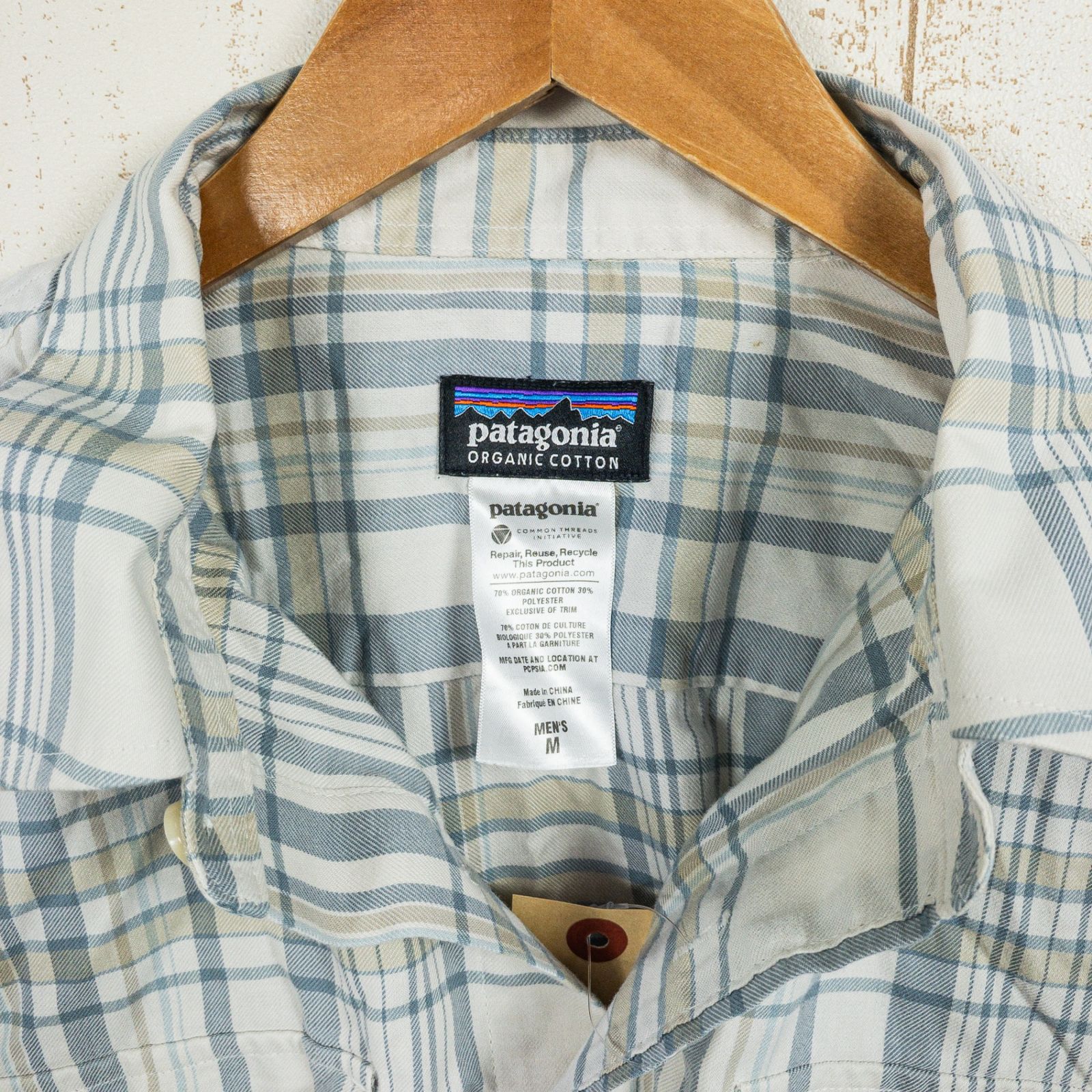 男の子向けプレゼント集結 Men's M ホワイト系】 2012 Patagonia ( パタゴニア ) バック 長袖シャツ