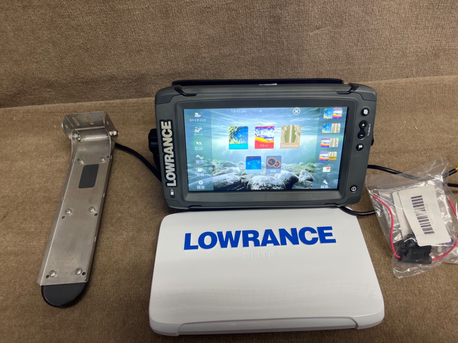 魚群探知機 ローランス ＊ Lowrance Elite-9 Ti 本体 ＊ 魚探カバー 