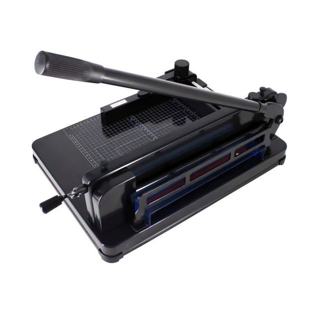 HFS R A4裁断機 大型 400枚 30cm切断幅 ペーパーカッター 事務 オフ ィス用品 ハンドタイプ 断裁機 自炊 ブラック色