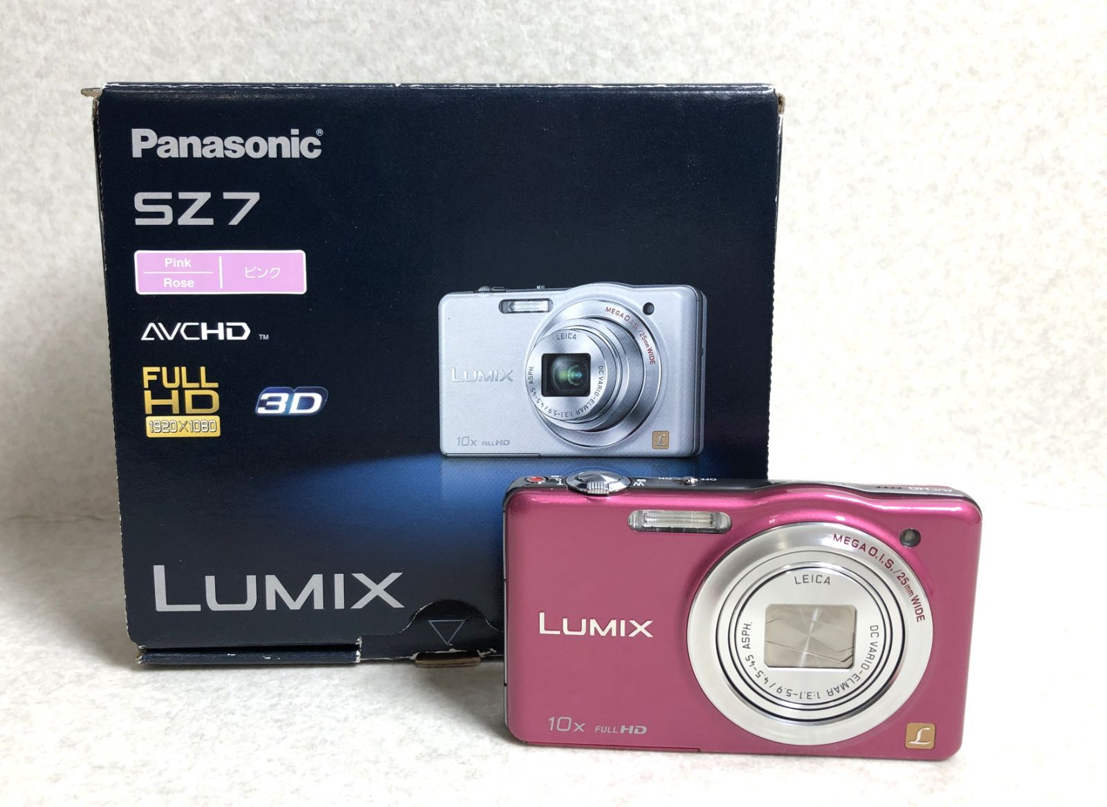【DH529】パナソニック デジタルカメラ ルミックス LUMIX DMC-SZ7 デジカメ
